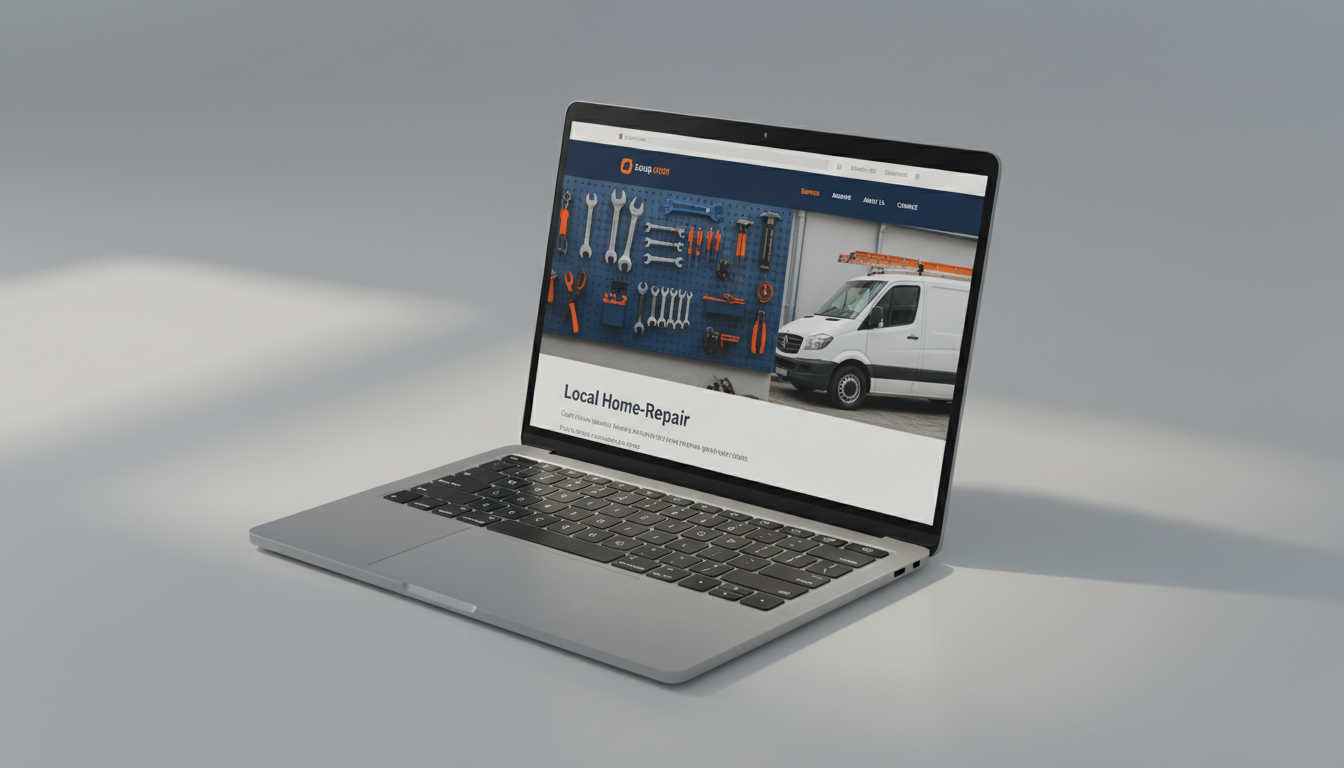 Steady Hands Home Repair website mockup